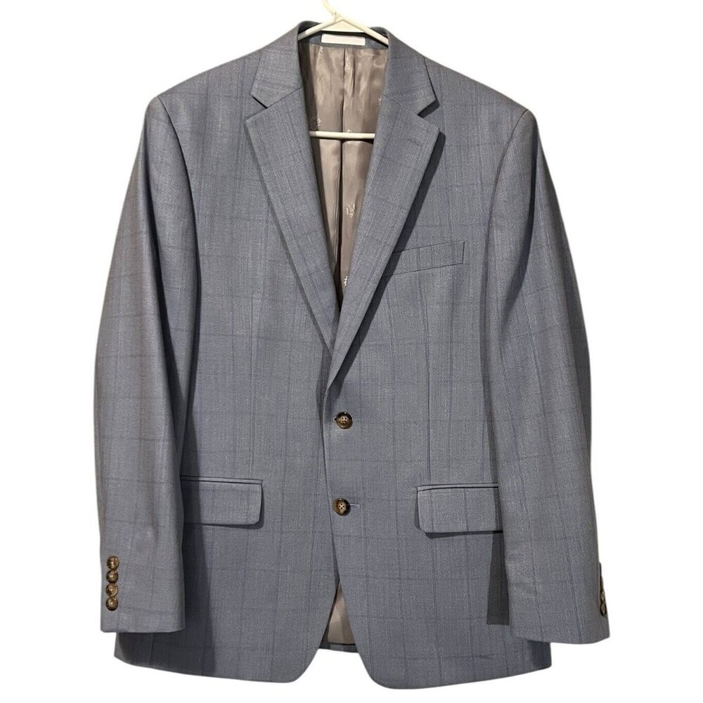 Lauren Ralph Lauren Blazer Men’s 40R Blue Silk Wool Blend Career Classic